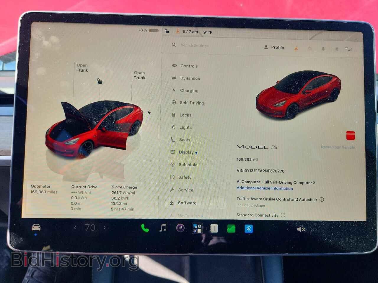 2022 TESLA MODEL 3 - VIN: 5YJ3E1EA2NF370770 - Photo 9