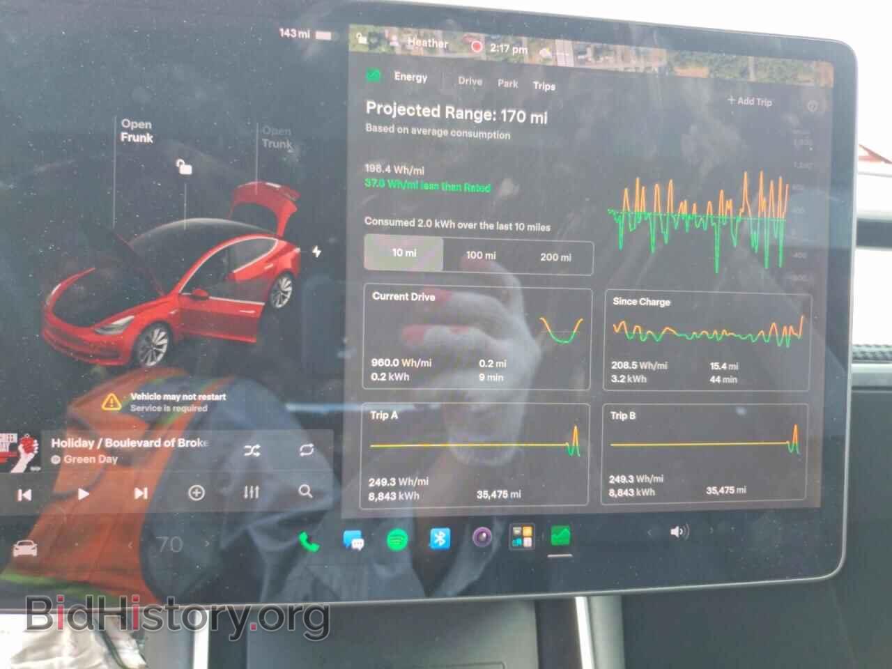 2018 TESLA MODEL 3 - VIN: 5YJ3E1EA2JF153987 - Photo 9