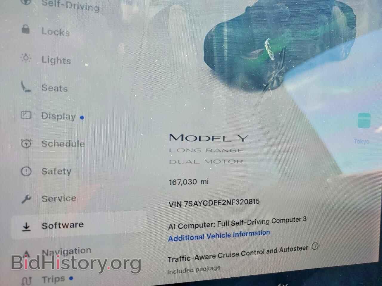 2022 TESLA MODEL Y - VIN: 7SAYGDEE2NF320815 - Photo 9