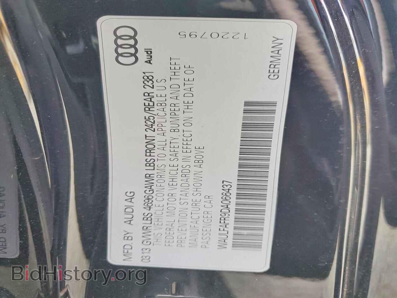 2013 AUDI A5 - VIN: WAULFAFR9DA066437 - Фото 12