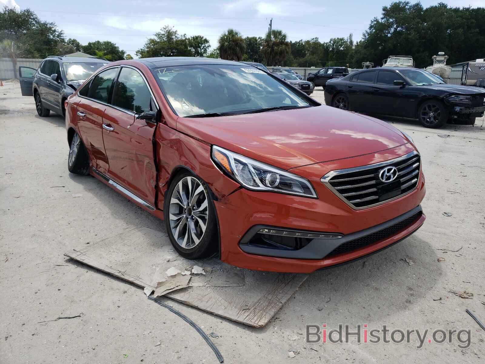 Photo 5NPE34AB0FH136483 - HYUNDAI SONATA 2015