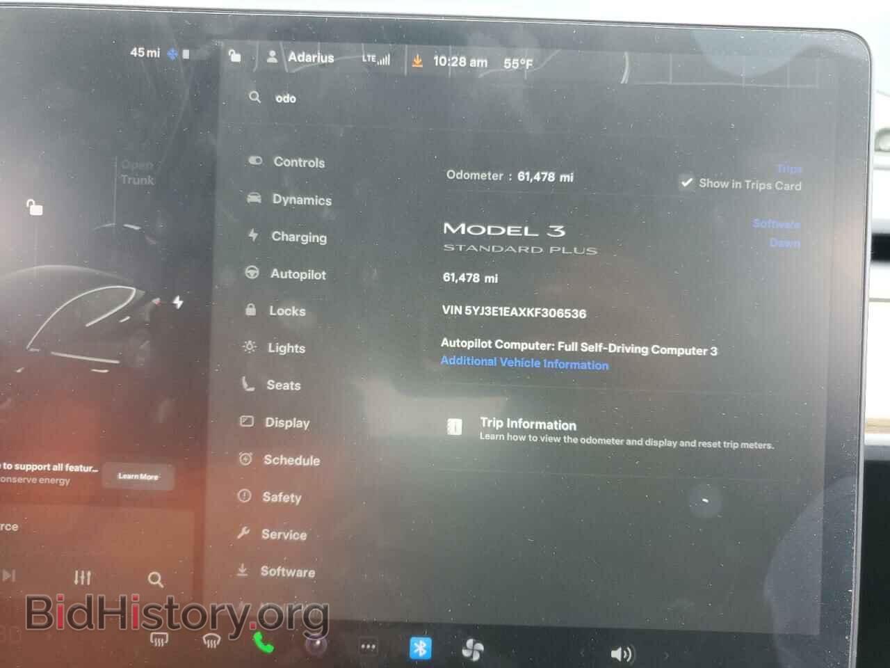 2019 TESLA MODEL 3 - VIN: 5YJ3E1EAXKF306536 - Фото 9