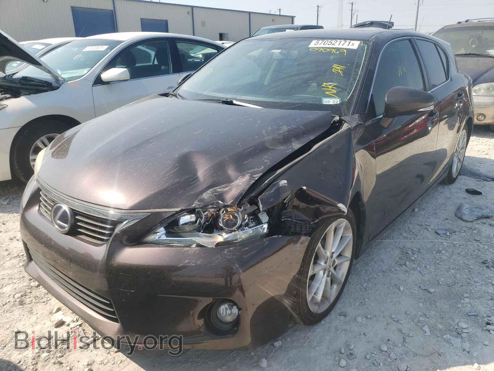 2012 LEXUS CT 200 - VIN: JTHKD5BH8C2090969 - Фото 2