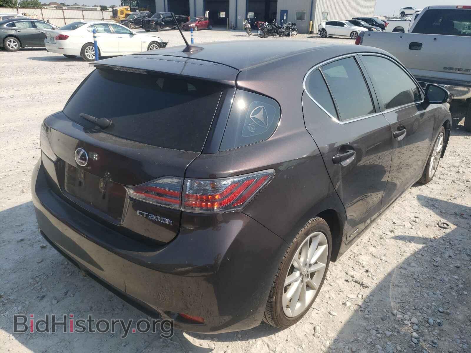 2012 LEXUS CT 200 - VIN: JTHKD5BH8C2090969 - Фото 4