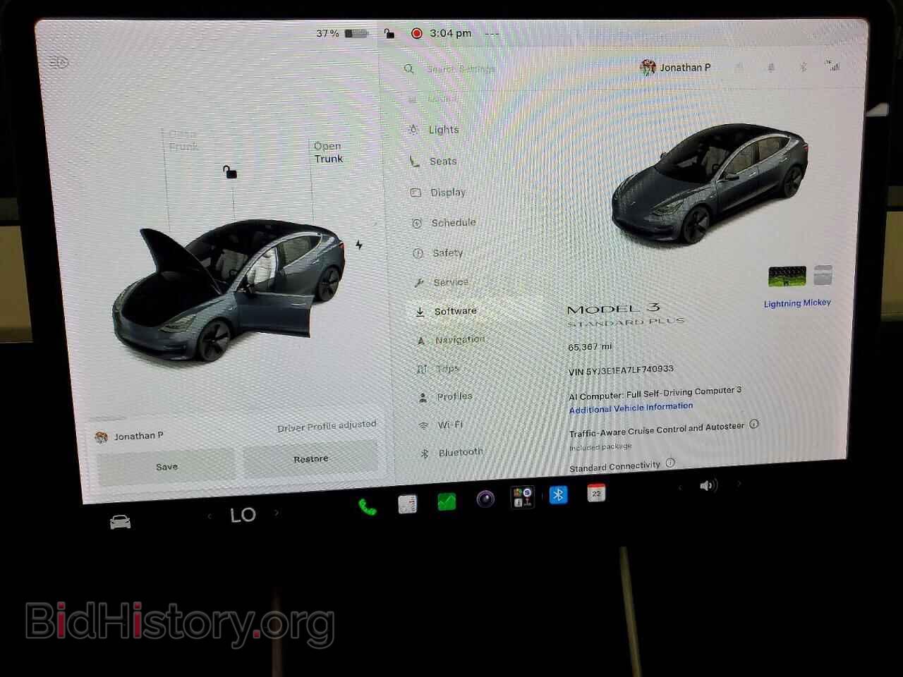 2020 TESLA MODEL 3 - VIN: 5YJ3E1EA7LF740933 - Photo 9