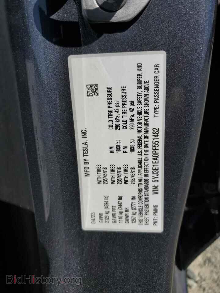 2023 TESLA MODEL 3 - VIN: 5YJ3E1EA0PF551482 - Фото 13