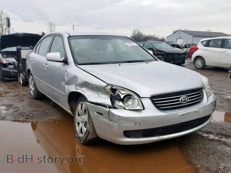 2008 Kia OPTIMA Optima LX (VIN KNAGE123885249266) — photo 1 of 10, Copart, damage: front end