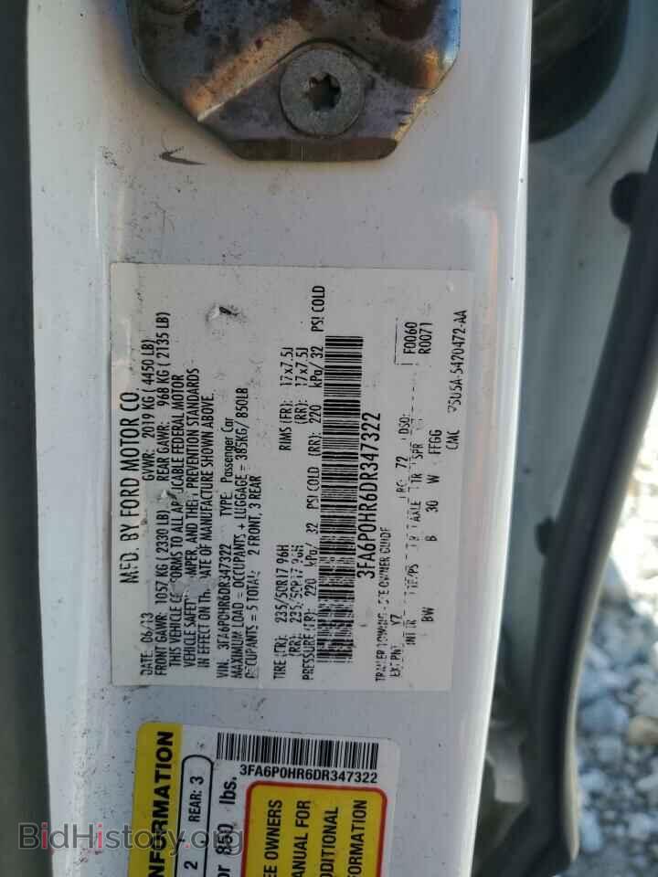 2013 FORD FUSION - VIN: 3FA6P0HR6DR347322 - Photo 12