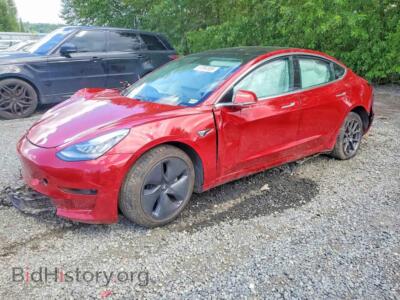 2019 Tesla MODEL 3, красный — VIN 5YJ3E1EA7KF526541, Copart