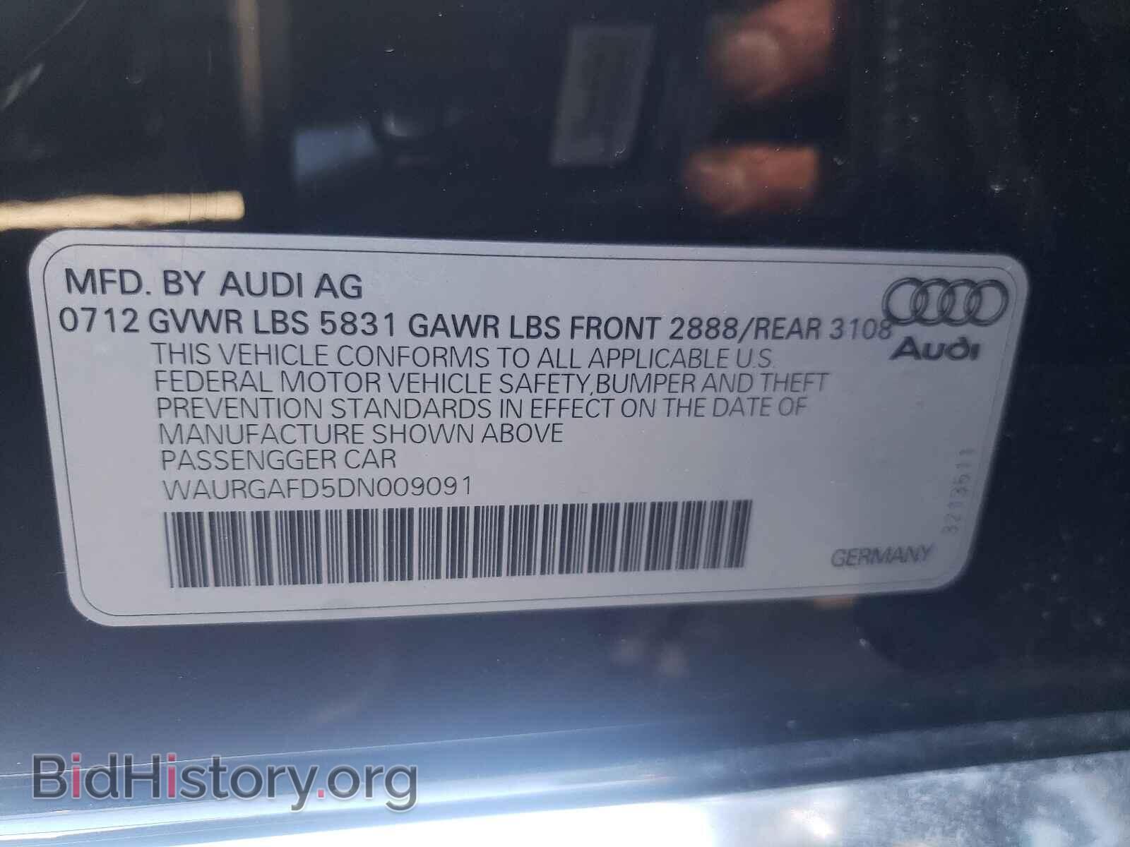 2013 AUDI A8 - VIN: WAURGAFD5DN009091 - Photo 10