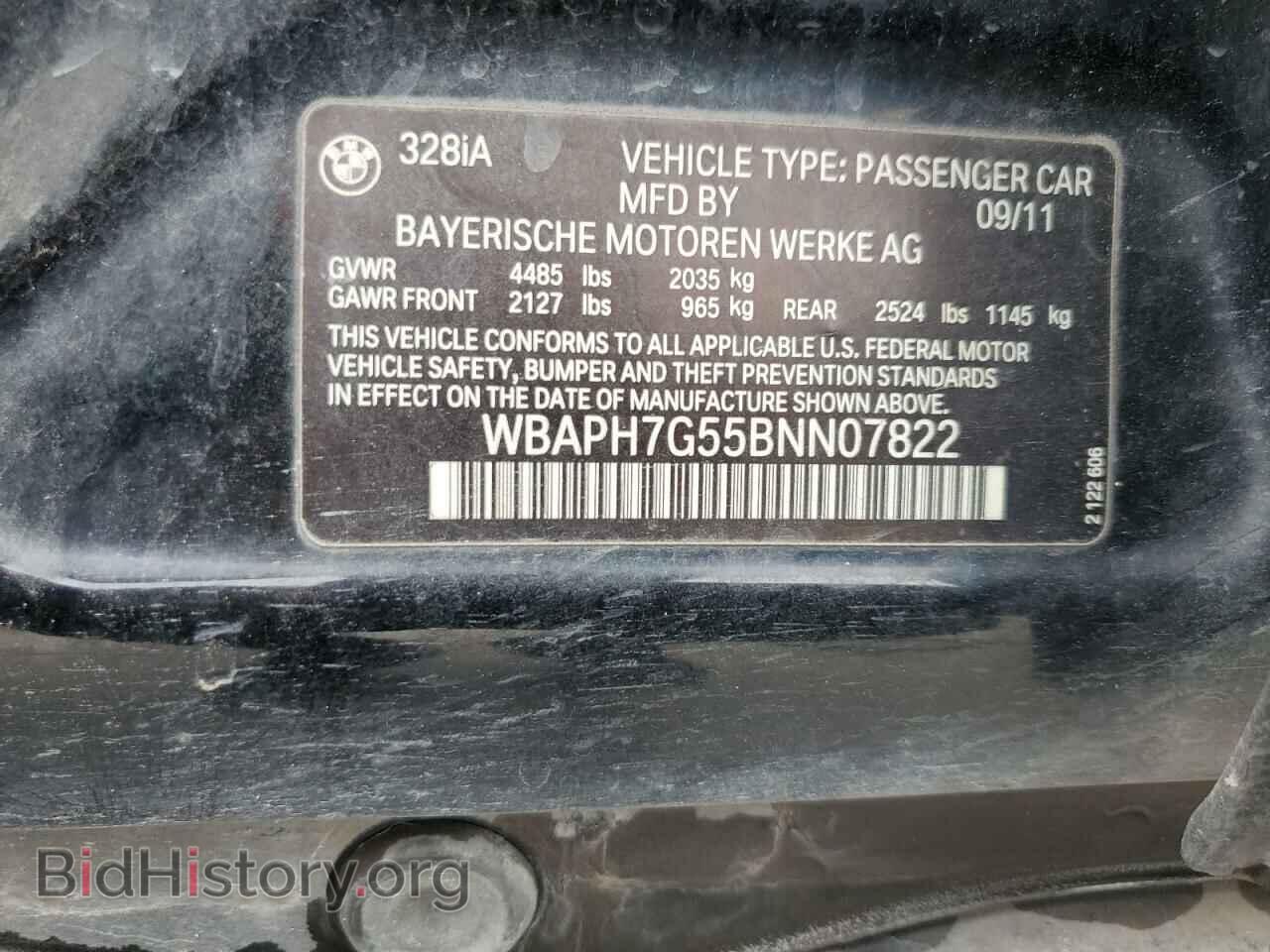 2011 BMW 3 SERIES - VIN: WBAPH7G55BNN07822 - Фото 13