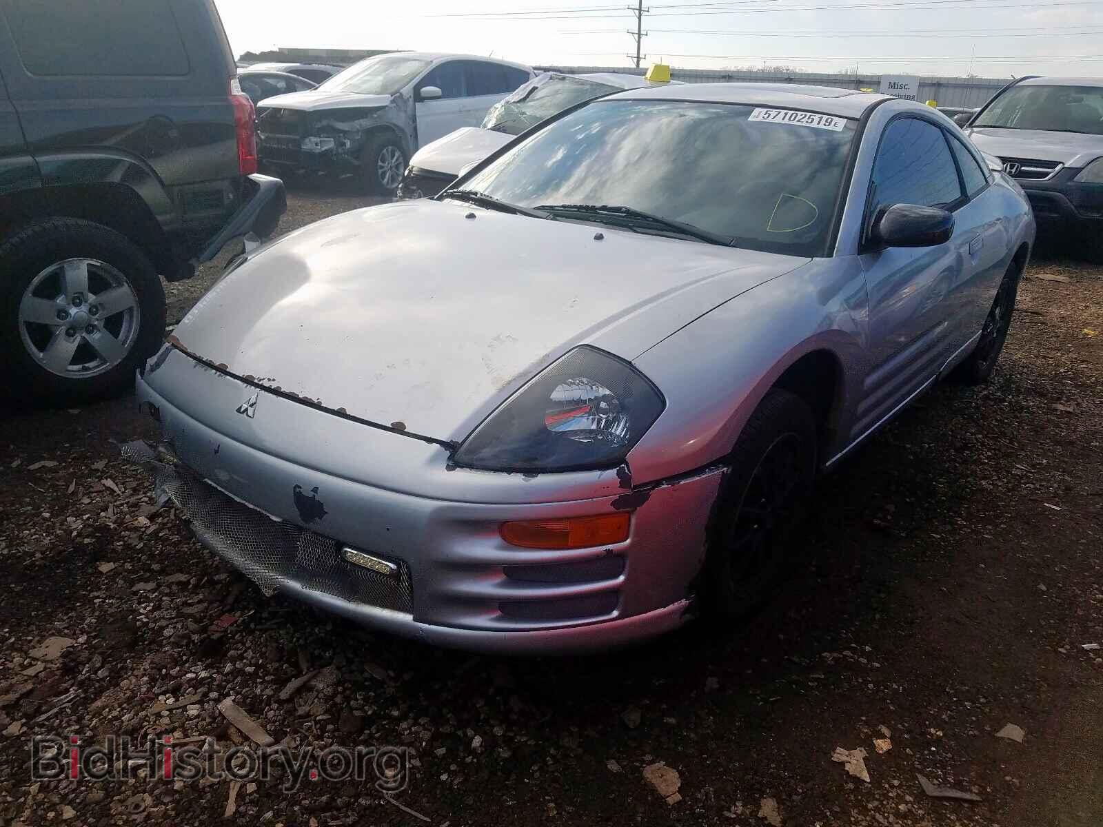 2002 MITSUBISHI ECLIPSE - VIN: 4A3AC44G22E060763 - Фото 2