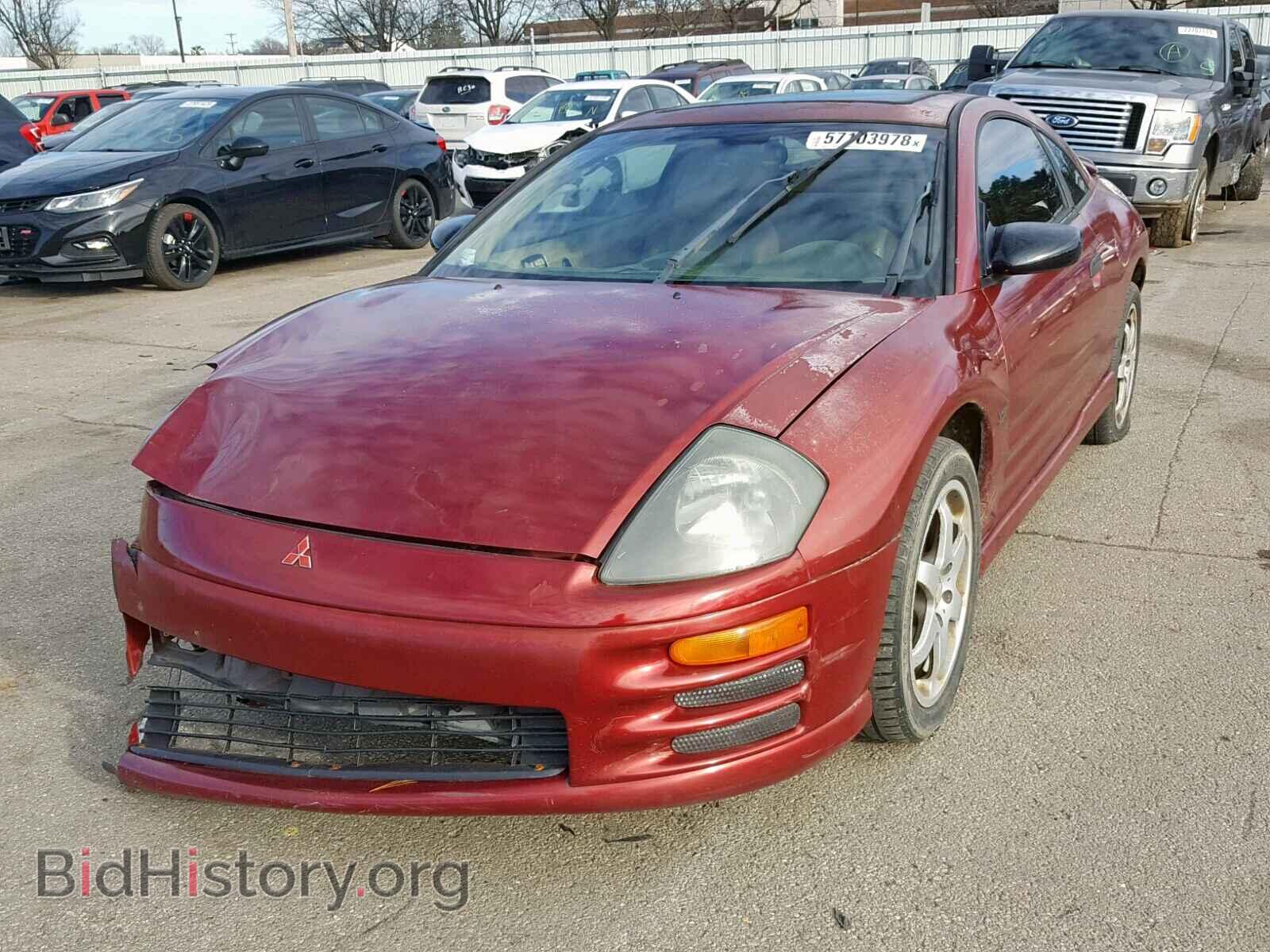 2001 MITSUBISHI ECLIPSE - VIN: 4A3AC54H51E034140 - Фото 2