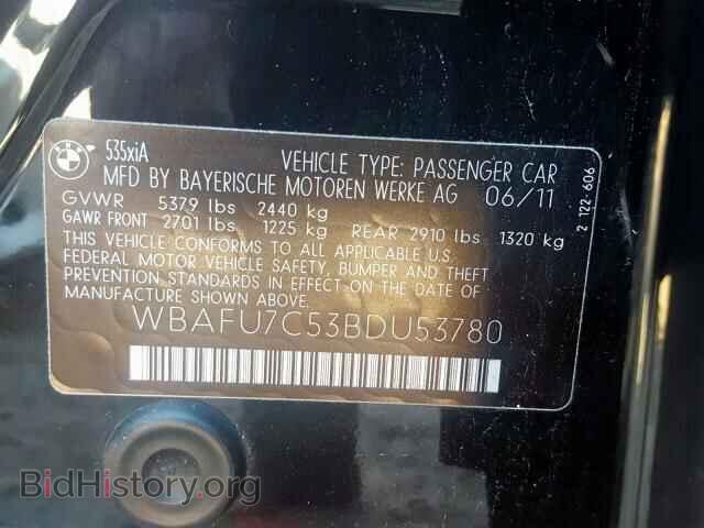 2011 BMW 535 XI - VIN: WBAFU7C53BDU53780 - Фото 10