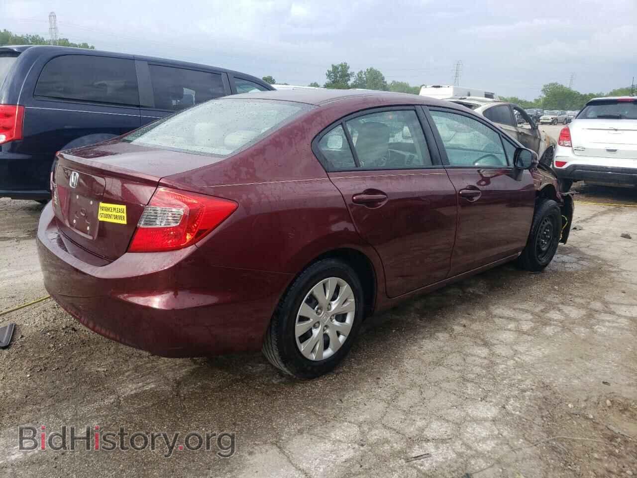2012 HONDA CIVIC - VIN: 2HGFB2F52CH554757 - Фото 3