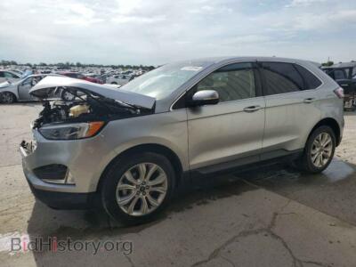 2020 Ford EDGE Titanium, серебристый — VIN 2FMPK3K93LBA45647, Copart