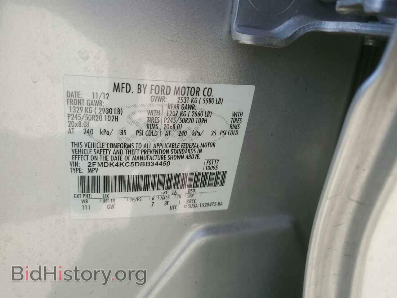 2013 FORD EDGE - VIN: 2FMDK4KC5DBB34450 - Photo 13