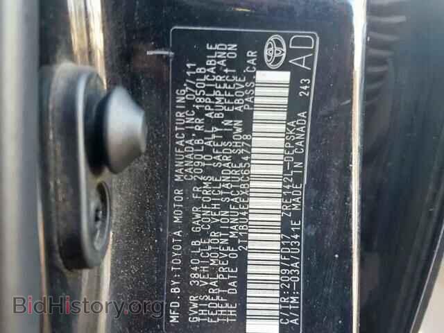 2011 TOYOTA COROLLA BA - VIN: 2T1BU4EEXBC654778 - Фото 10