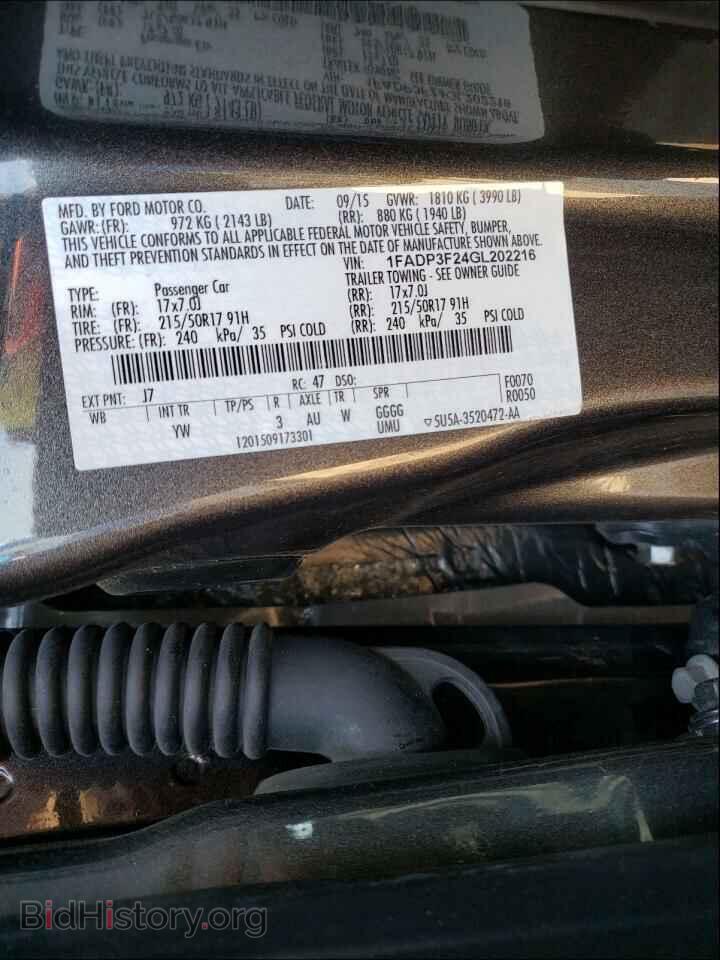 2016 FORD FOCUS - VIN: 1FADP3F24GL202216 - Photo 10