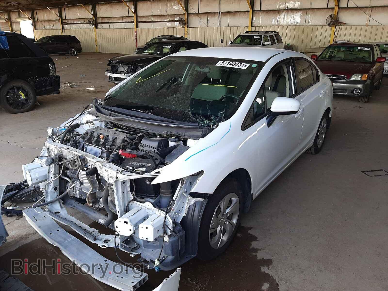 2014 HONDA CIVIC - VIN: 19XFB2F50EE035462 - Фото 2