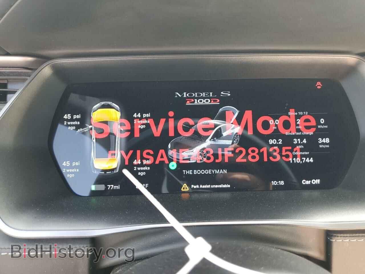 2018 TESLA MODEL S - VIN: 5YJSA1E43JF281351 - Photo 9