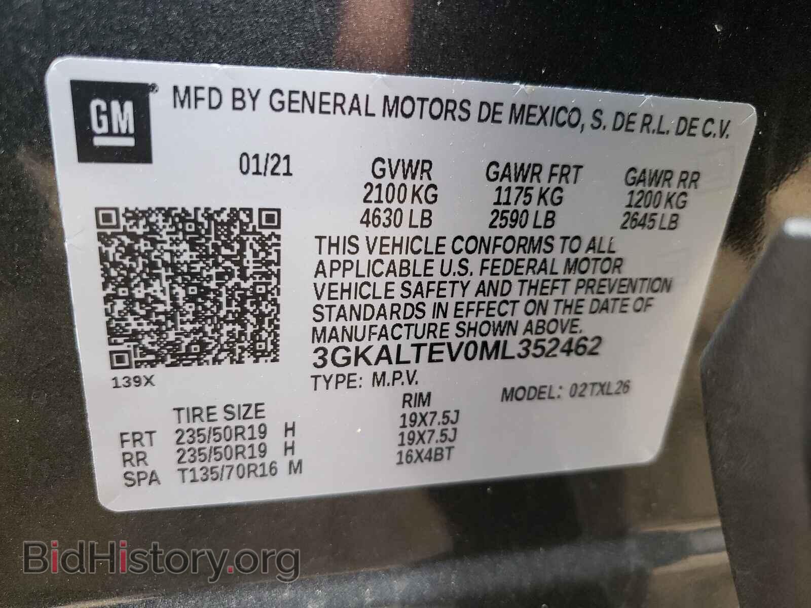 2021 GMC TERRAIN - VIN: 3GKALTEV0ML352462 - Фото 10