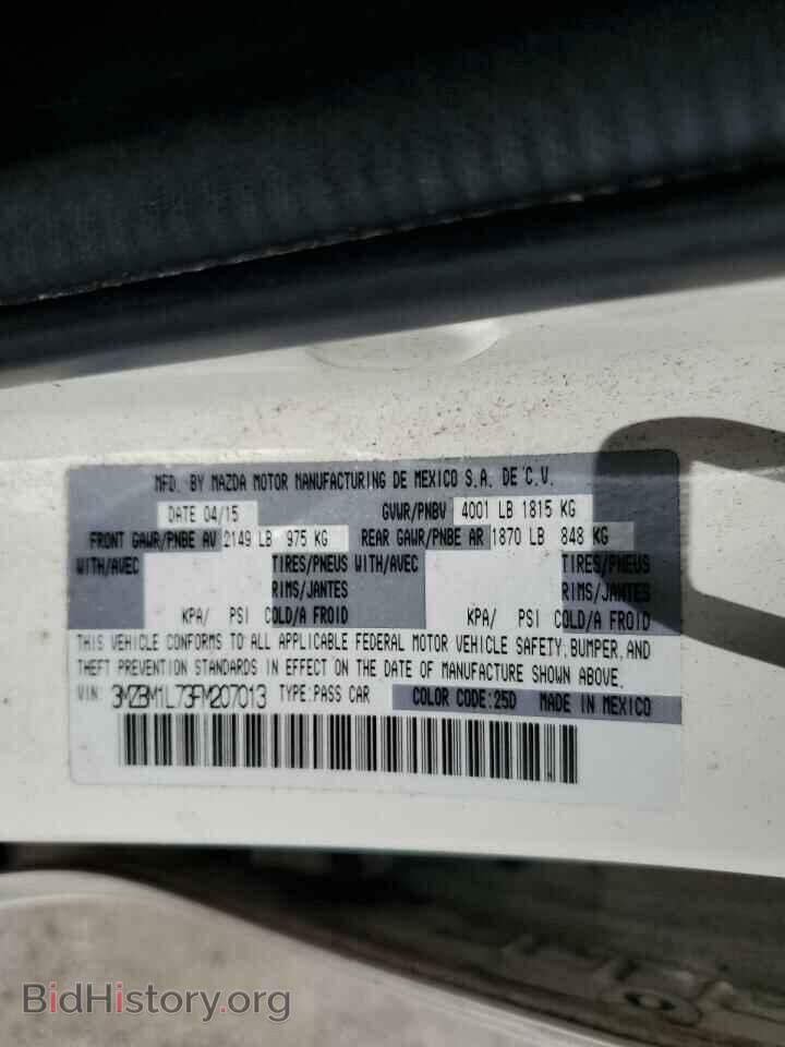 2015 MAZDA 3 - VIN: 3MZBM1L73FM207013 - Фото 10