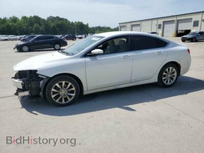 2015 Chrysler 200 C, white — VIN 1C3CCCCB7FN704702, Copart