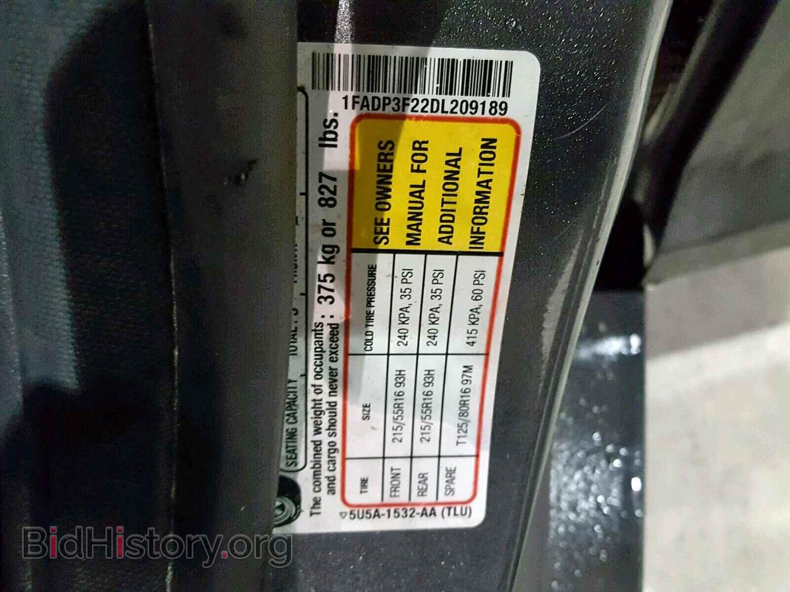 2013 FORD FOCUS SE - VIN: 1FADP3F22DL209189 - Фото 10