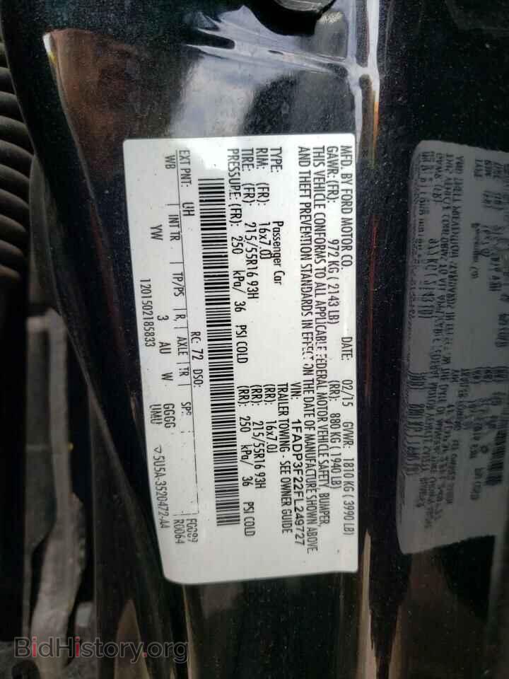 2015 FORD FOCUS - VIN: 1FADP3F22FL249727 - Фото 12
