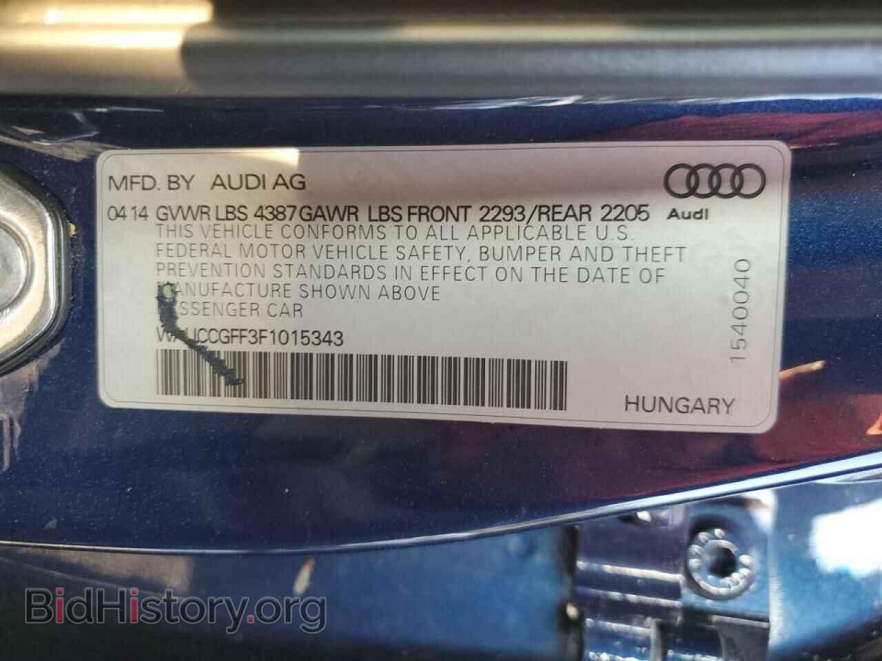 2015 AUDI A3 - VIN: WAUCCGFF3F1015343 - Photo 13