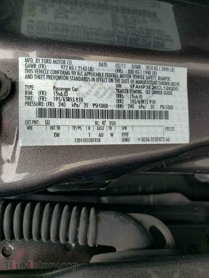 2012 FORD FOCUS - VIN: 1FAHP3E26CL128200 - Photo 12