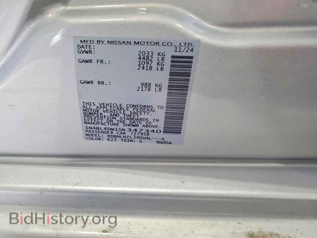 2025 NISSAN ALTIMA - VIN: 1N4BL4DW1SN347340 - Photo 13