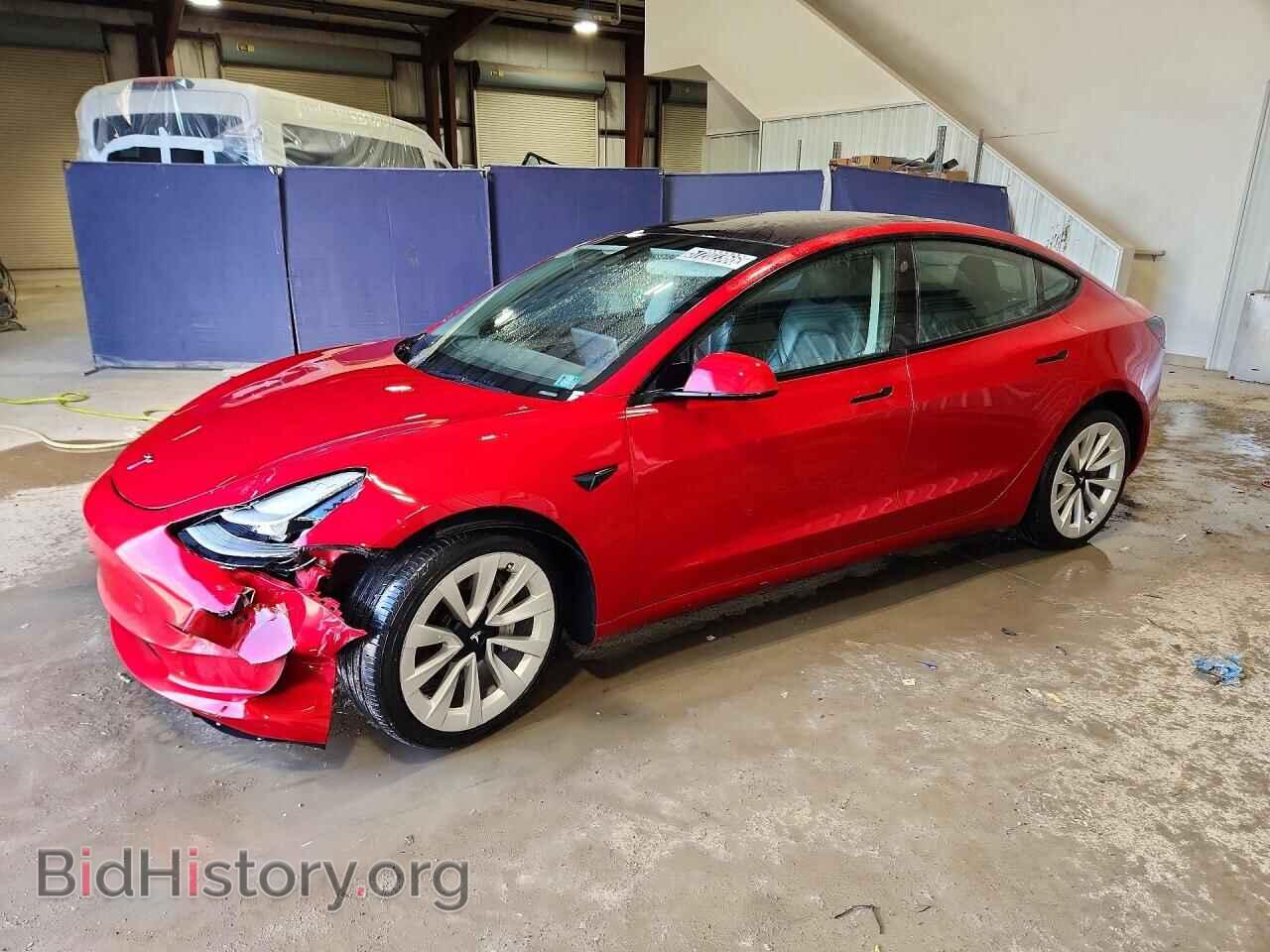 Photo 5YJ3E1EA7NF371042 - TESLA MODEL 3 2022