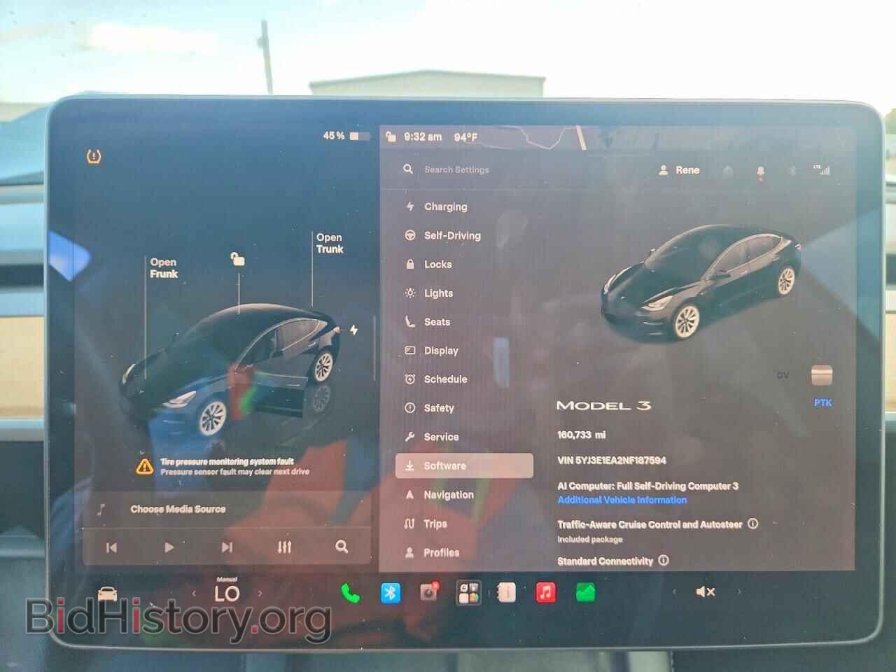 2022 TESLA MODEL 3 - VIN: 5YJ3E1EA2NF187594 - Photo 9
