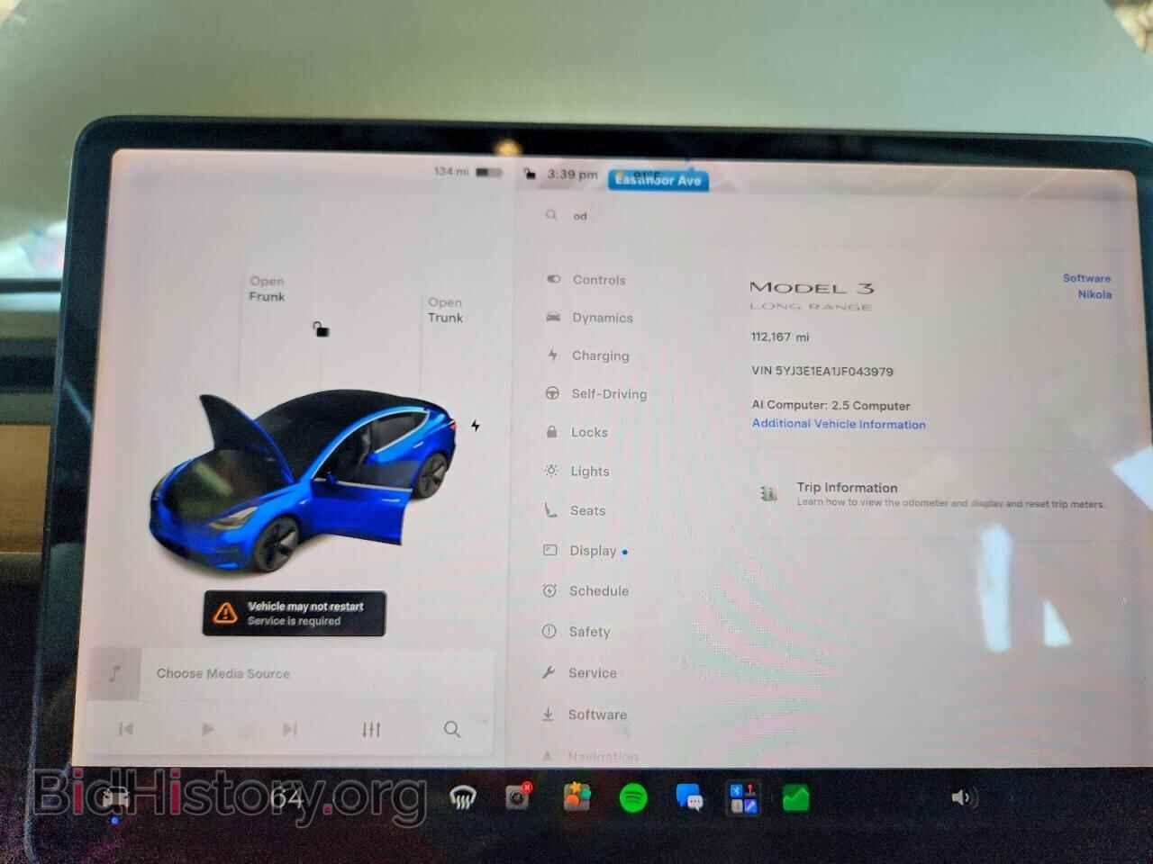 2018 TESLA MODEL 3 - VIN: 5YJ3E1EA1JF043979 - Фото 9