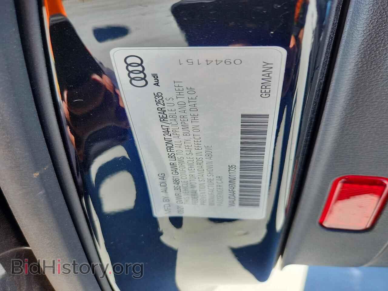 2021 AUDI A4 - VIN: WAUDAAF46MN011735 - Photo 12