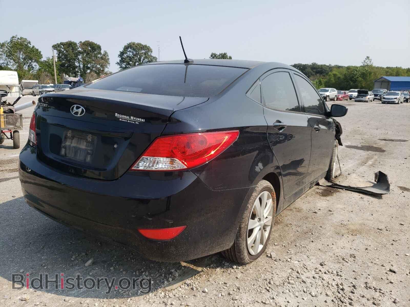 2012 HYUNDAI ACCENT - VIN: KMHCU4AEXCU241687 - Фото 4