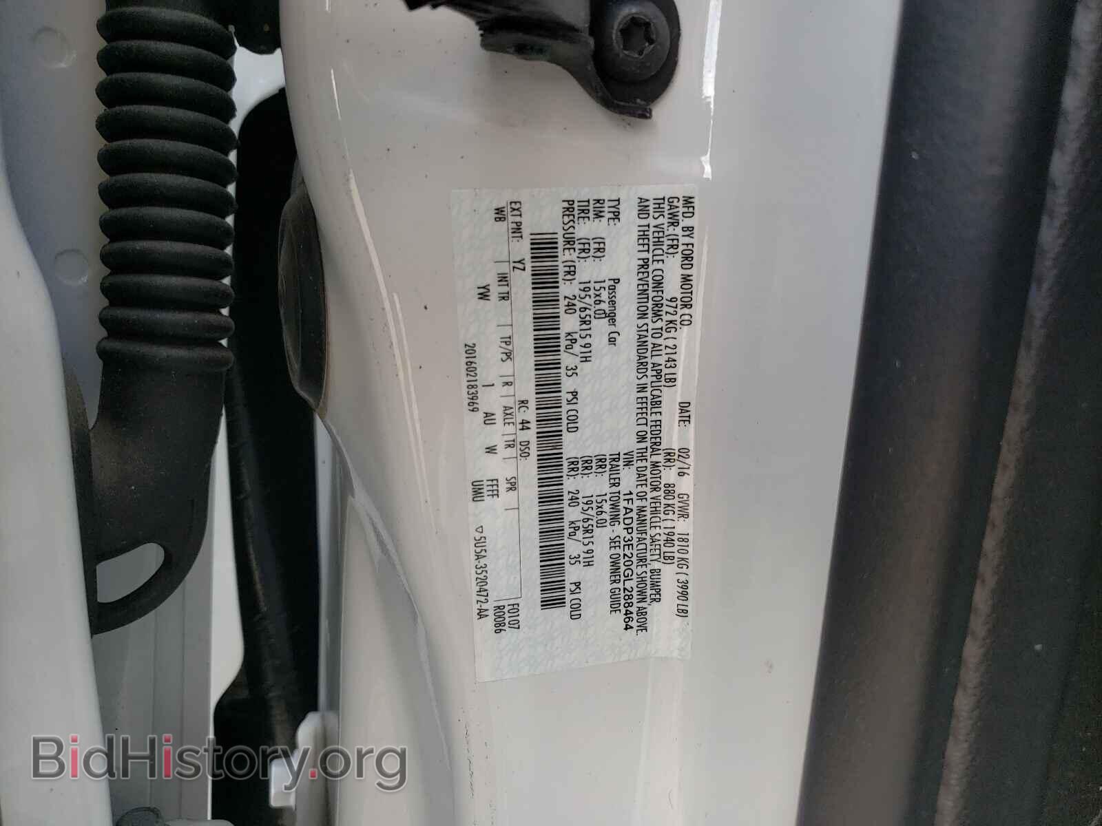 2016 FORD FOCUS - VIN: 1FADP3E20GL288464 - Photo 10