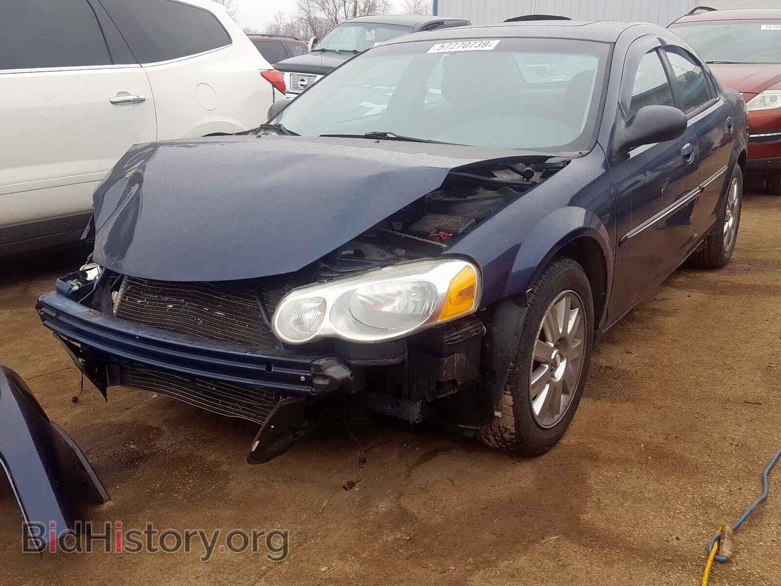 2005 CHRYSLER SEBRING - VIN: 1C3EL66RX5N593287 - Фото 2