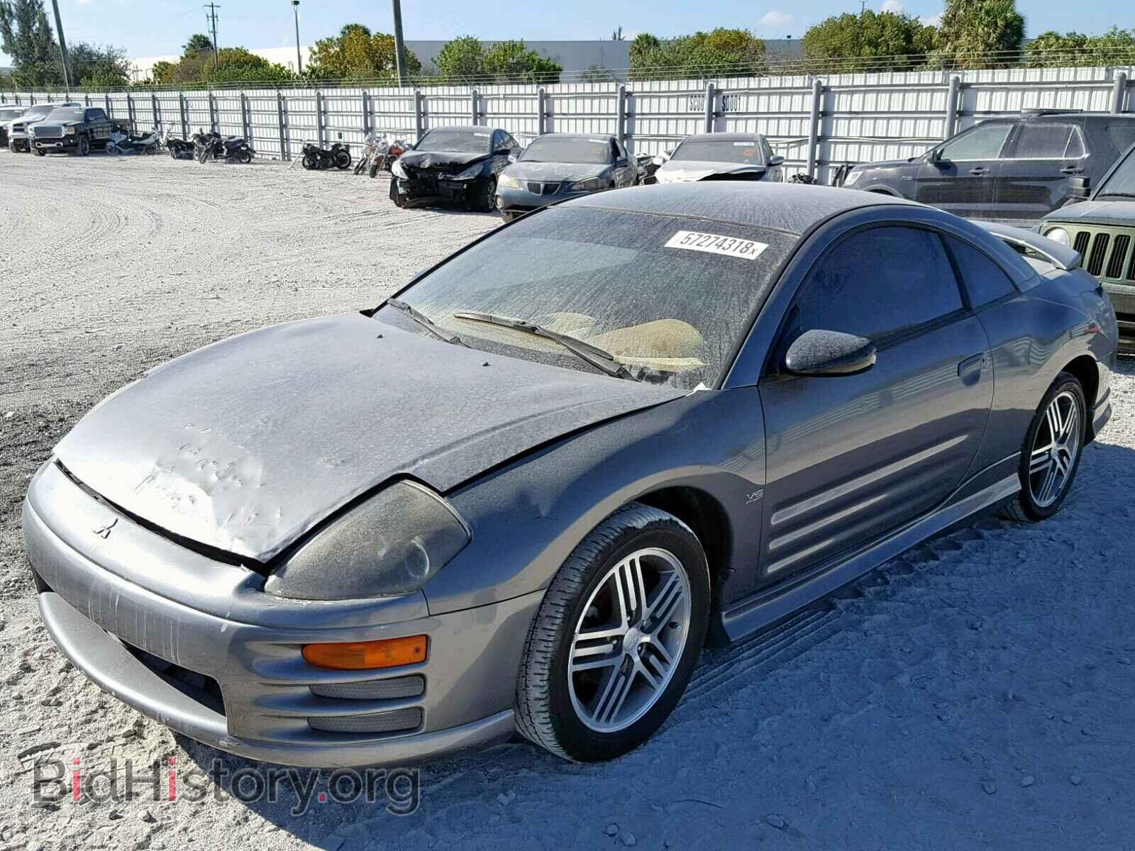2002 MITSUBISHI ECLIPSE - VIN: 4A3AC34G42E020324 - Фото 2
