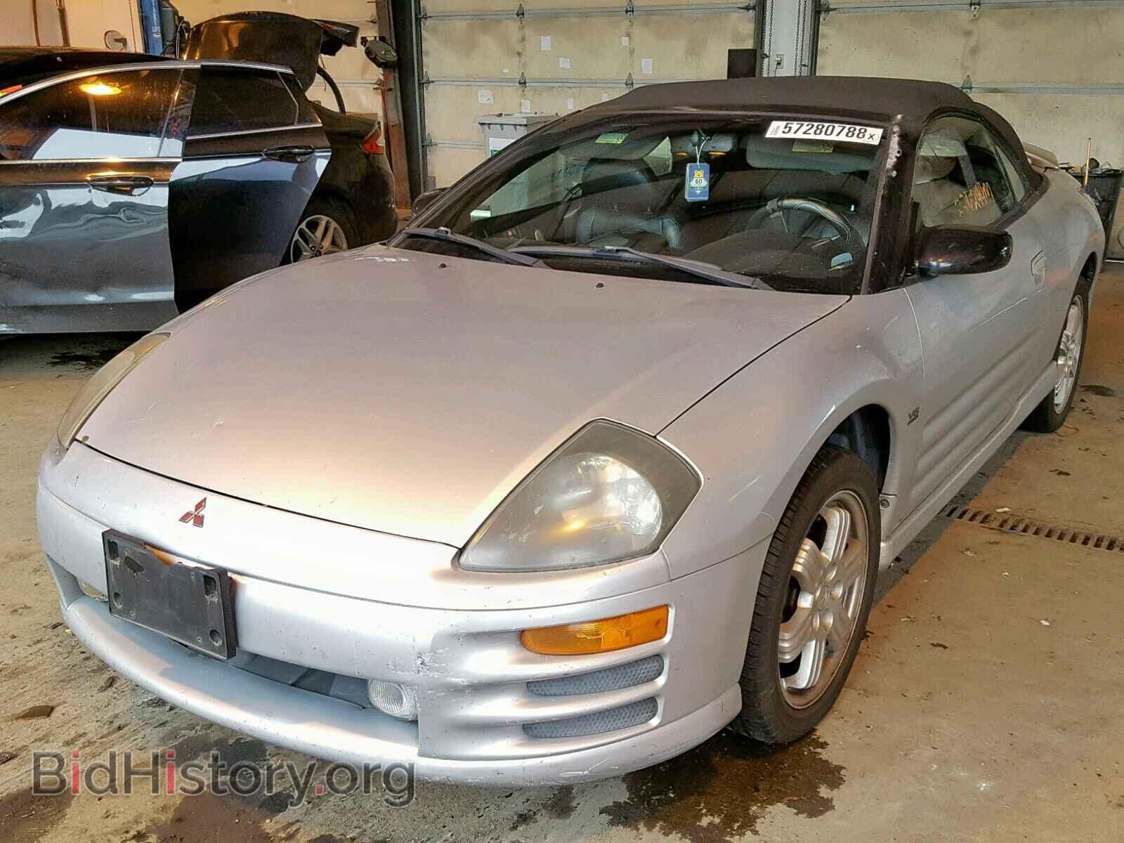 2001 MITSUBISHI ECLIPSE - VIN: 4A3AE85H81E111271 - Фото 2