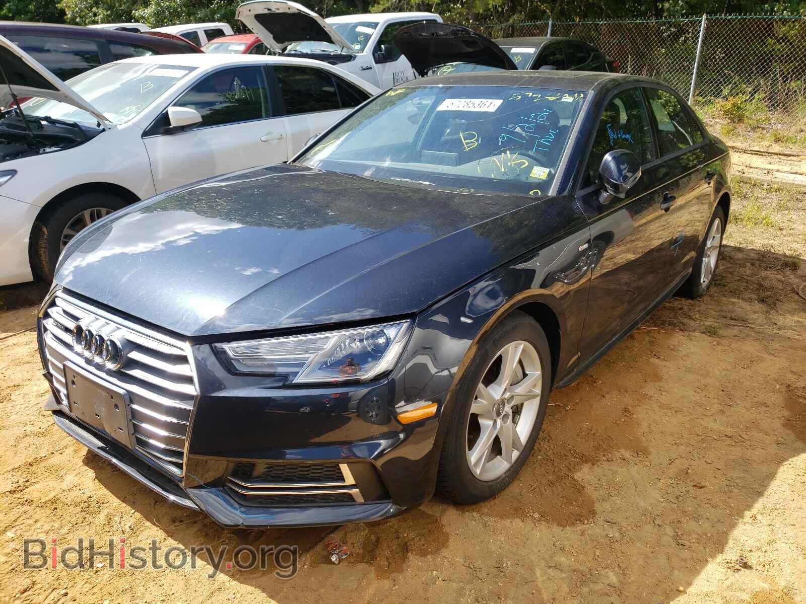 2018 AUDI A4 - VIN: WAUDNAF41JA208190 - Фото 2