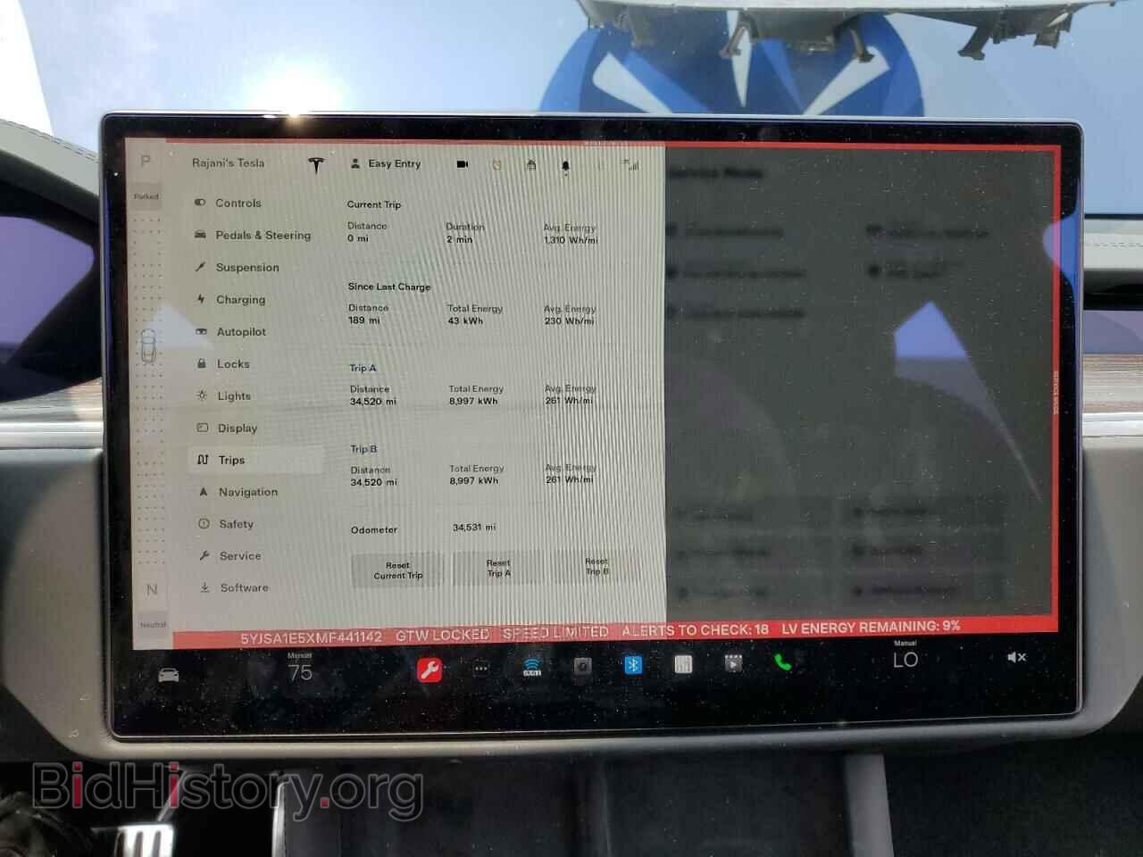 2021 TESLA MODEL S - VIN: 5YJSA1E5XMF441142 - Photo 9