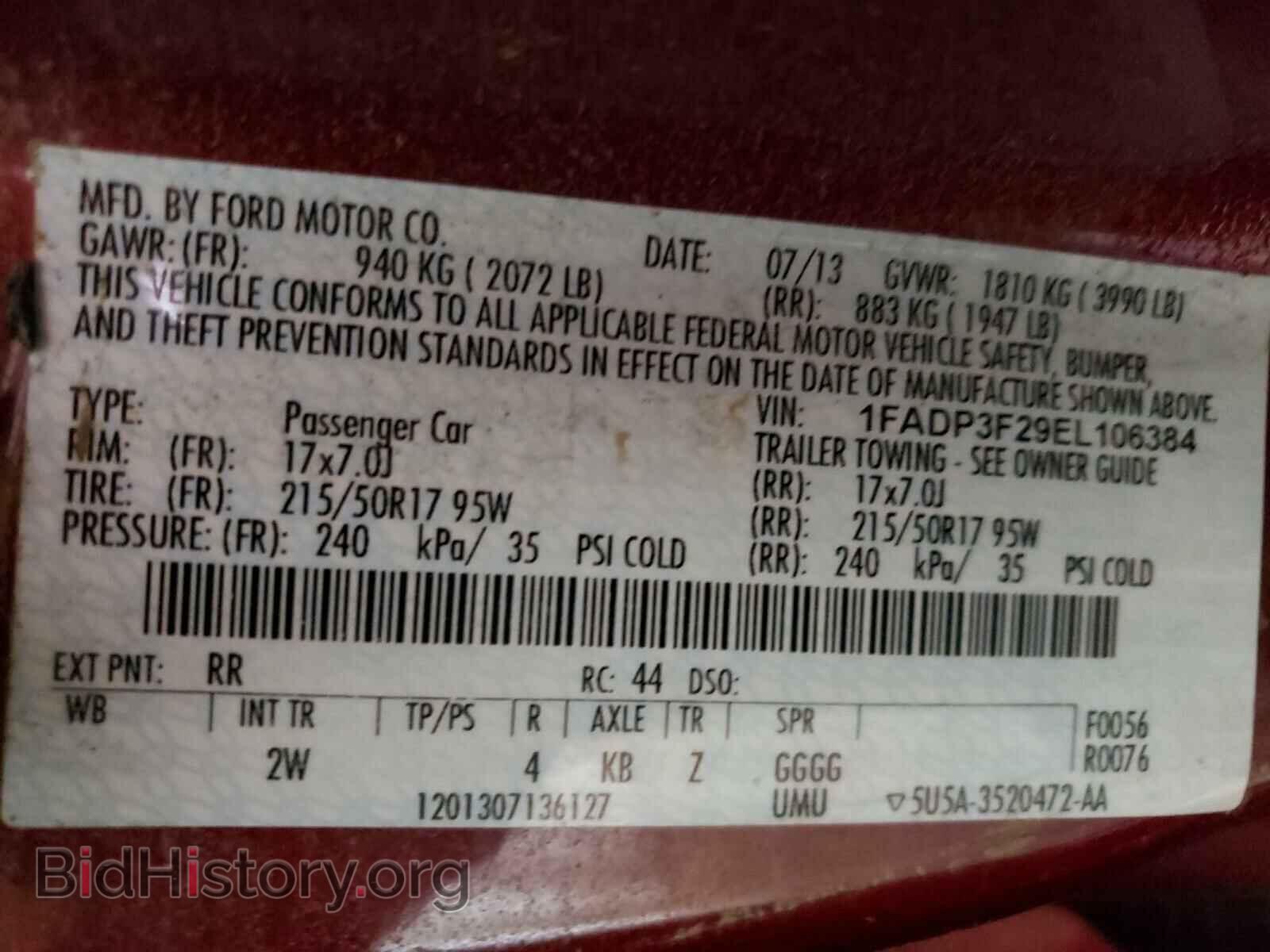 2014 FORD FOCUS - VIN: 1FADP3F29EL106384 - Photo 10