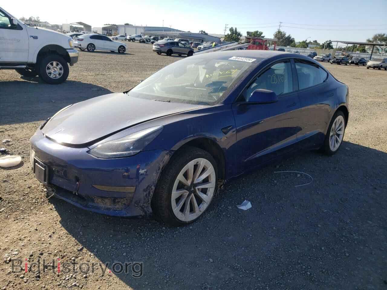 2022 TESLA MODEL 3 - VIN: 5YJ3E1EA1NF185450 - Фото 2