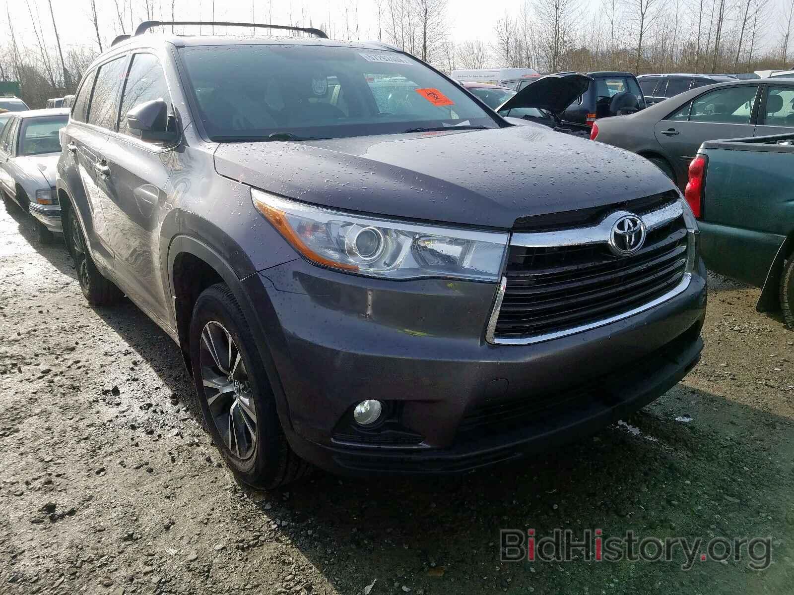 Фотография 5TDJKRFHXGS267220 - TOYOTA HIGHLANDER 2016