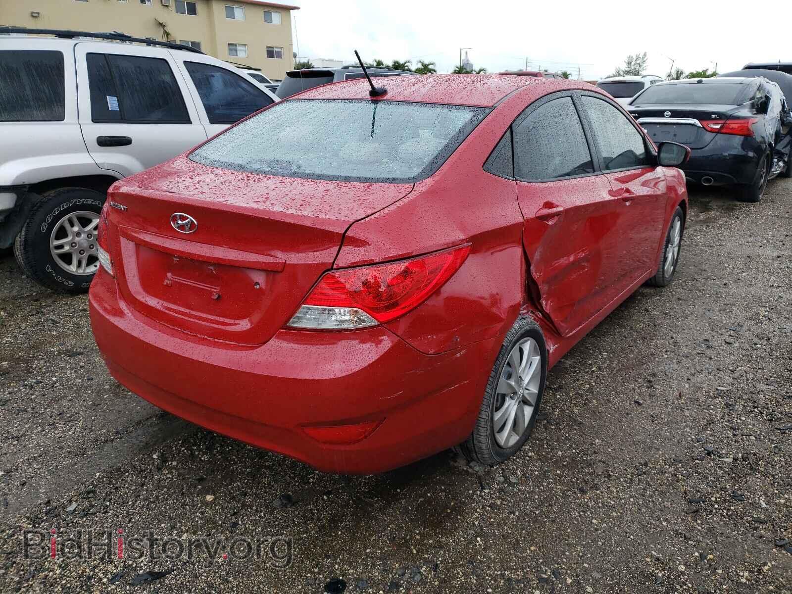 2012 HYUNDAI ACCENT - VIN: KMHCU4AE0CU166966 - Фото 4