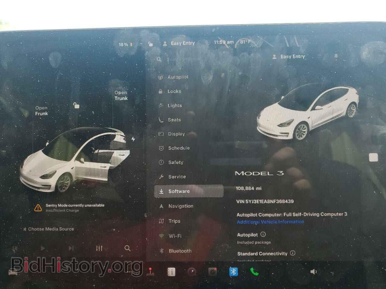 2022 TESLA MODEL 3 - VIN: 5YJ3E1EA8NF368439 - Фото 9