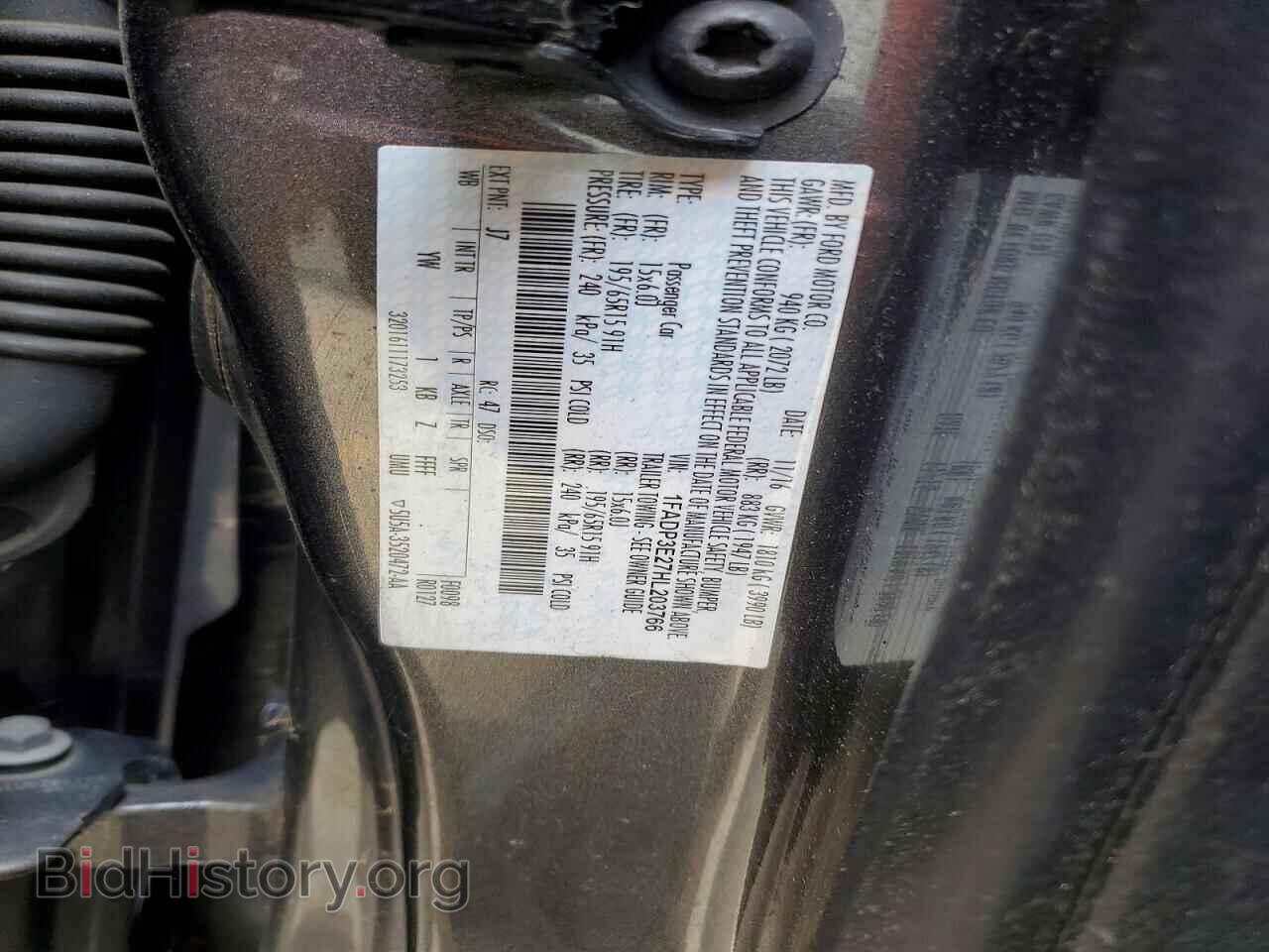 2017 FORD FOCUS - VIN: 1FADP3E27HL203766 - Photo 12